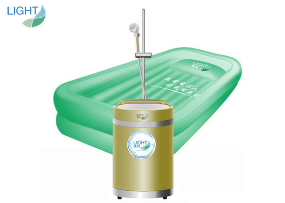 IPX4 Yatalak Duş Mobil Yetişkin Şişme Küvet Sistemi Akıllı Isıtma